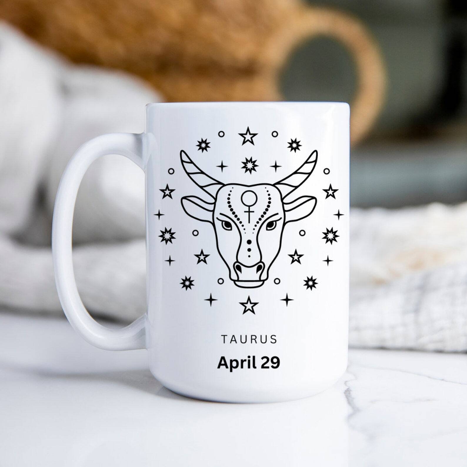 Custom Taurus Zodiac Mug Personalized Astrology Themed Gift