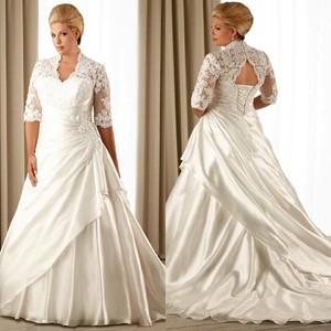 vintage ruffle wedding dress