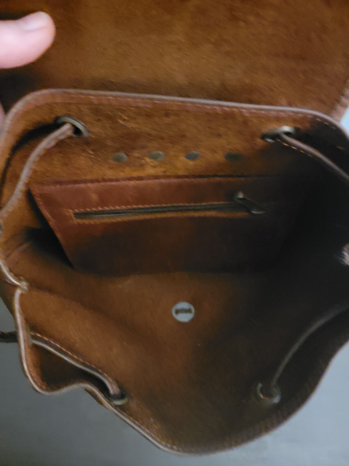 vintage leather backpack womens