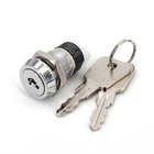 Electronic Lock Key Switch 4-Pin Latching ON-OFF 2Position DPST A Series 2803