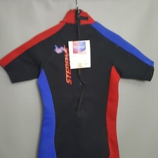 Stearns Viper Shorty Wetsuit Neoprene Nylon Technology Black Red Blue Size Large