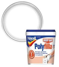 Polycell 5084945 Ready Mixed Tub Deep Gap Polyfilla White  1L