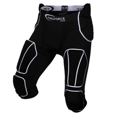 FF American Football Herren Hose 7 Pocket mit 7 eingenähten Pads - schwarz