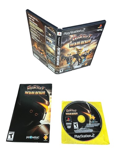 Sony PlayStation 2 PS2 CIB COMPLETE TESTED Ratchet: Deadlocked BL