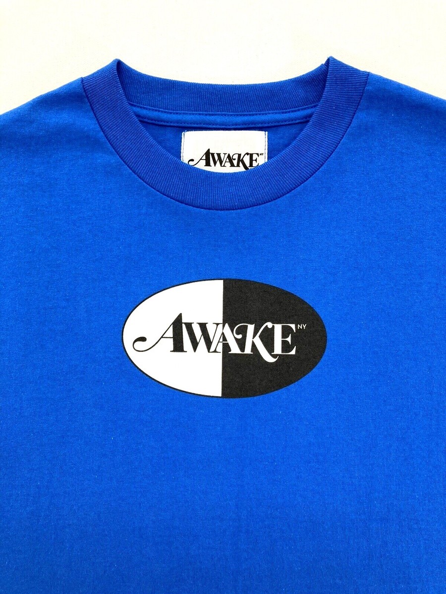 AWAKE NY 国内送 ブルー ロゴモチーフTシャツ Awake NY Split Logo Tee Royal Blue Size M FW19 T-Shirt | eBay