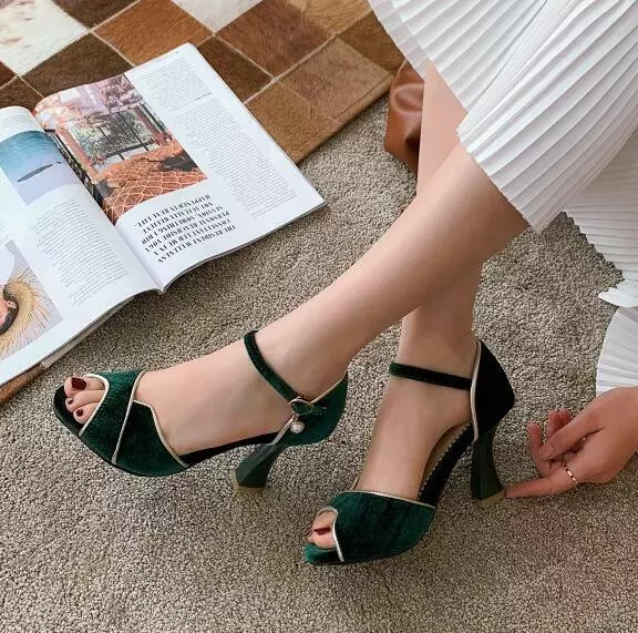 Green cross shop high heels