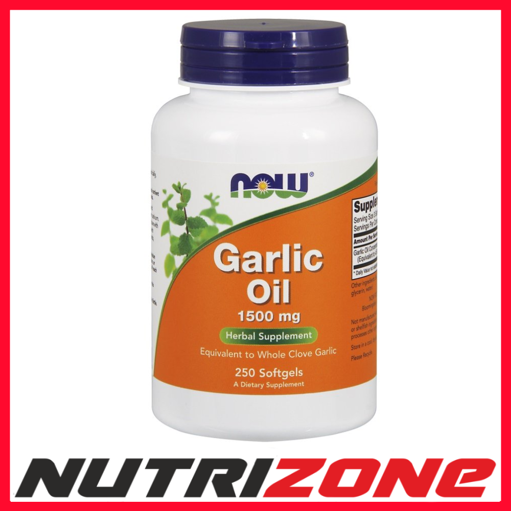 Now Foods Garlic Oil 1500mg - 250 softgels