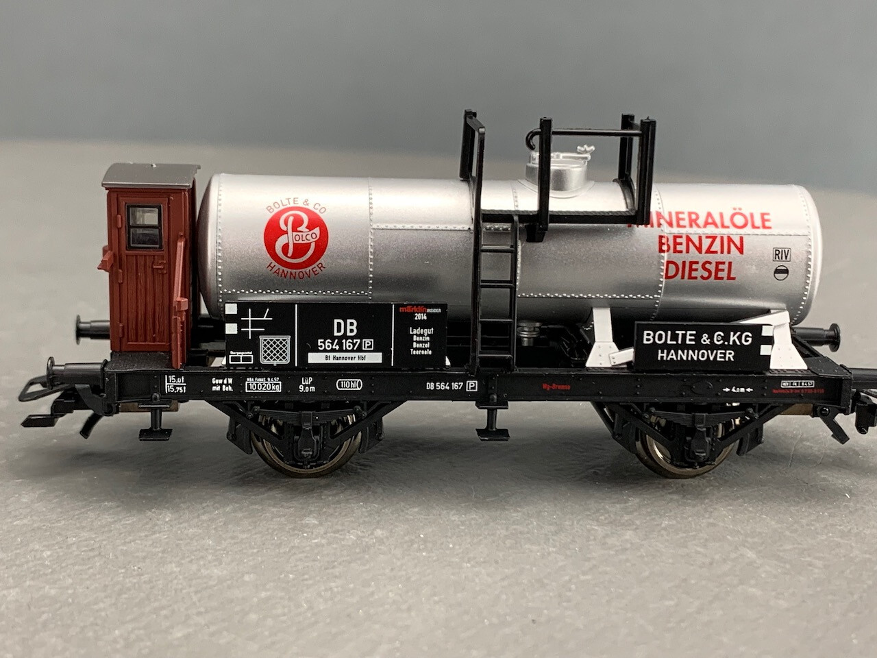 HO Märklin Insider 48164 Jahreswagen 2014 DB Tank Car Bolte & Co HO1911 ...