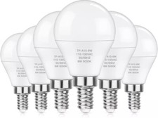 E12 Led Bulbs 60w Equivalent Daylight White 4000k Ceiling Fan Light Bulbs 6 Pack