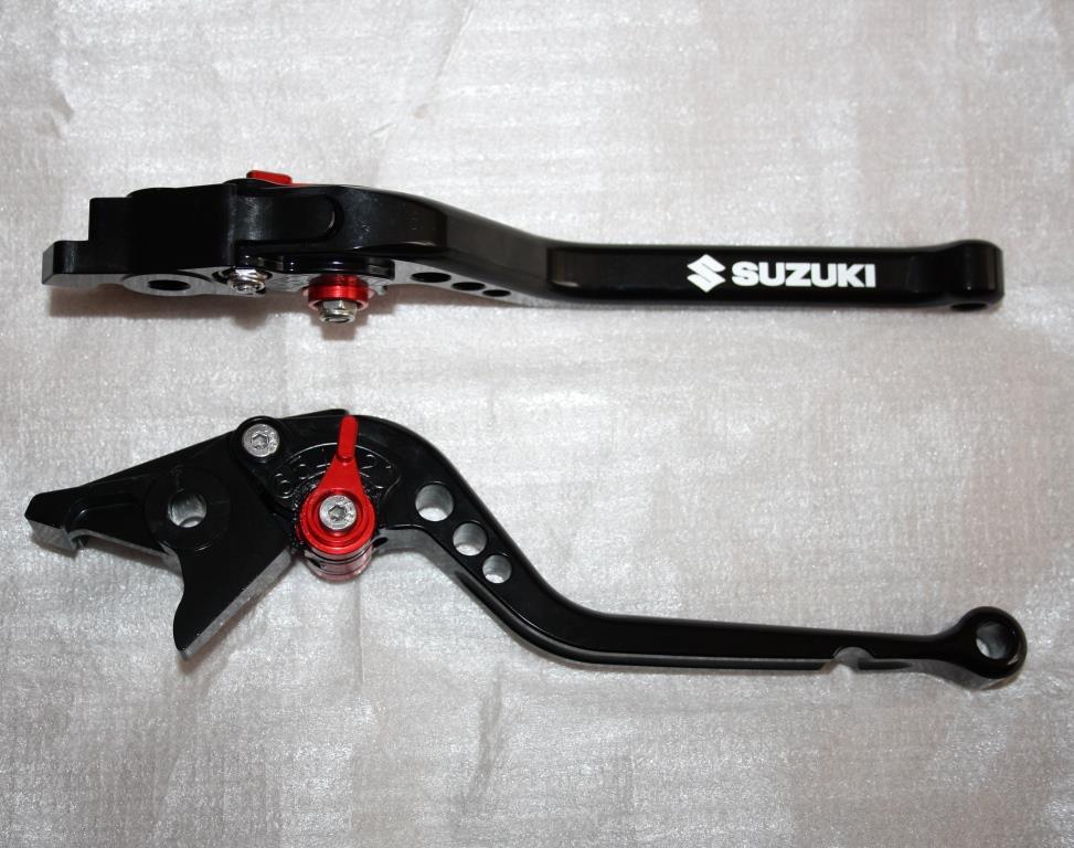 Leviers racing frein et embrayage pour Suzuki GSXR 600 et 750 de 2006 à 2010 noir