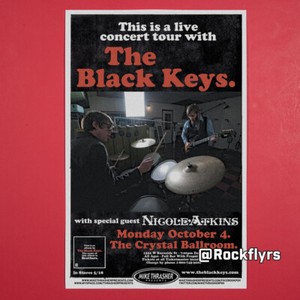 BLACK KEYS 2010 Concert Promo 11x17 Street Poster. Portland Oregon