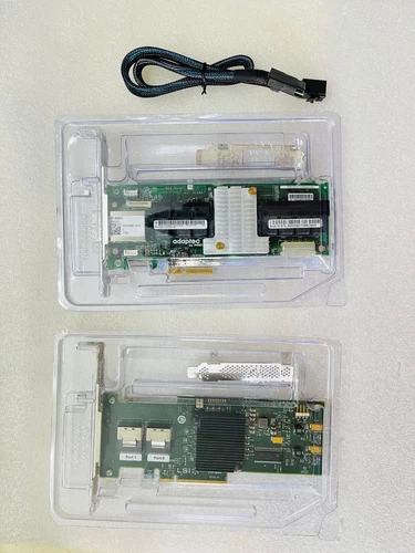 LSI 9211-8i 6Gbps SATA SAS HBA FW:P20 IT Mode + Adaptec AEC-82885T +Cable