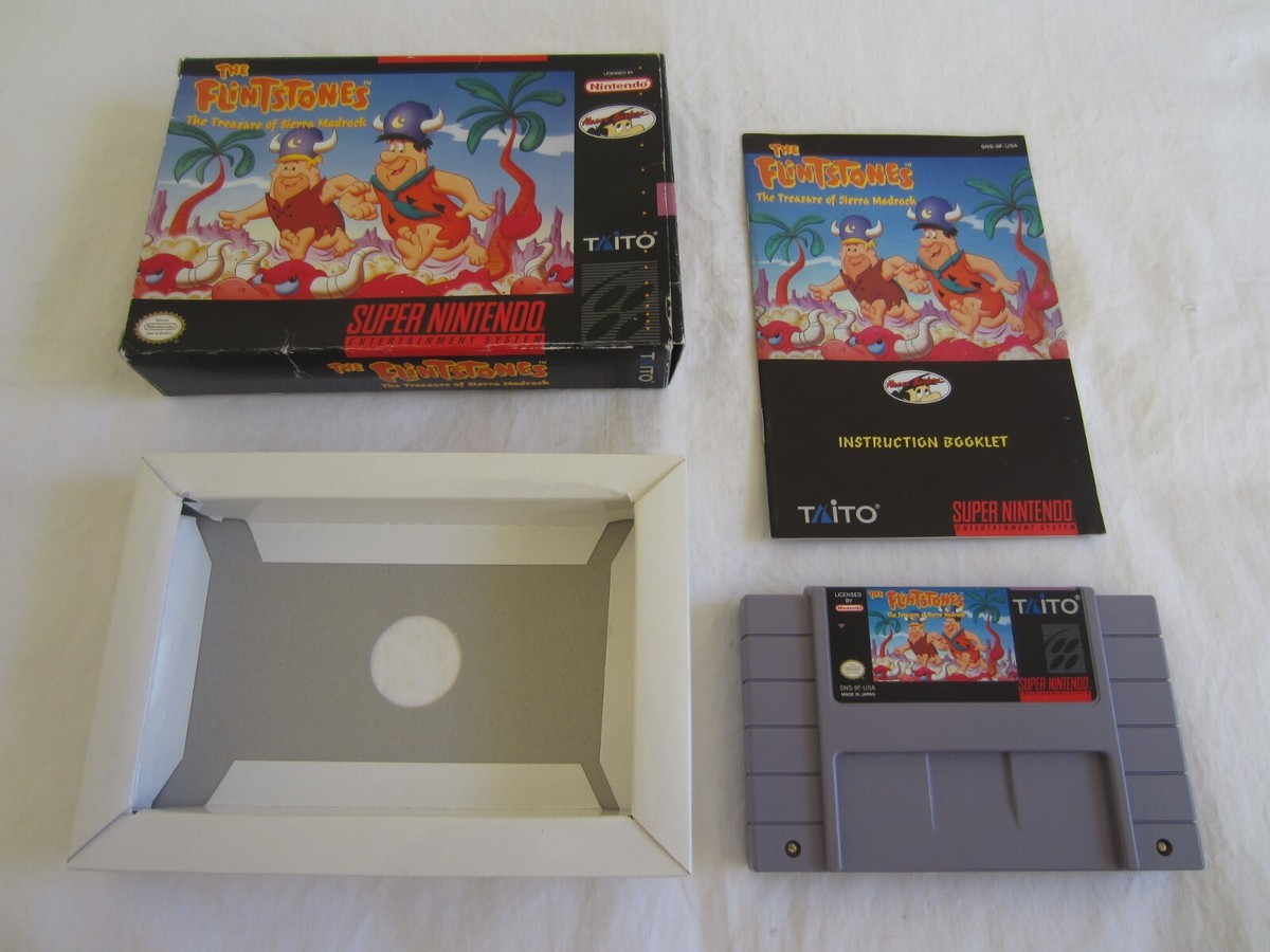 Flintstones Treasure of the Sierra Madrock SNES Super Flintstones Treasure of the Sierra Madrock SNES Super