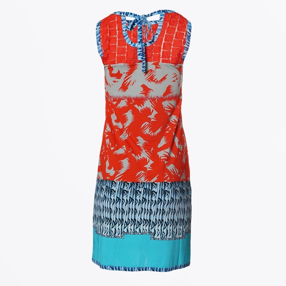 Mixed Media Save the Queen Jersey Dress Sz M Stretch Appliqu Made in Italy  EUC!