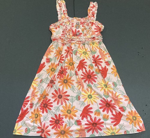 Girls Matilda Jane Light Pink Floral Knit Dress Size 8 EUC