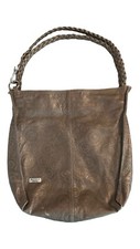 Nicoli Italian Leather  Swirl , Woven Strap Shoulder Bag