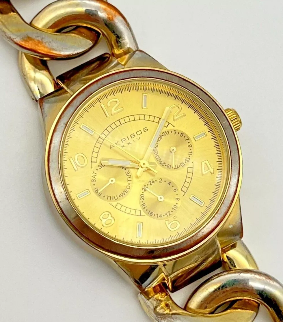 Akribos xxiv gold watch clearance