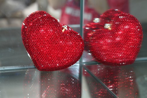 Kathrine Baumann LMTD ED DISNEY MINNIE MOUSE swarovski crystal heart MINAUDIERE - Picture 9 of 9