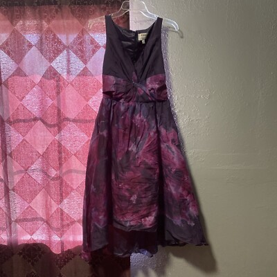 open lace back dress Watercolor Blooms Pleated Chiffon Maxi Dress