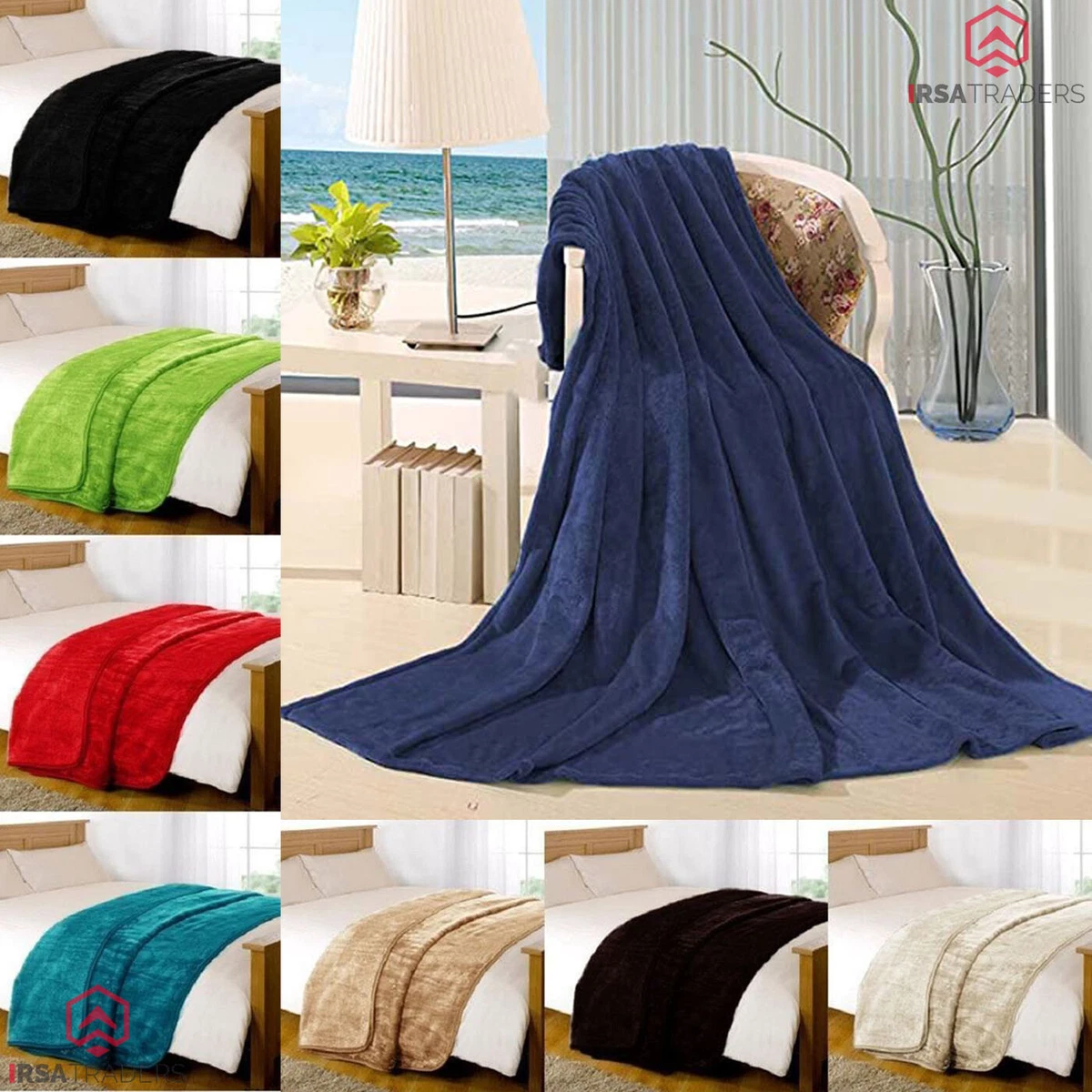 Faux Fur Fleece Throw Soft Warm Mink Large Sofa Bed Throw Thick Warm Blanket  UK | eBay