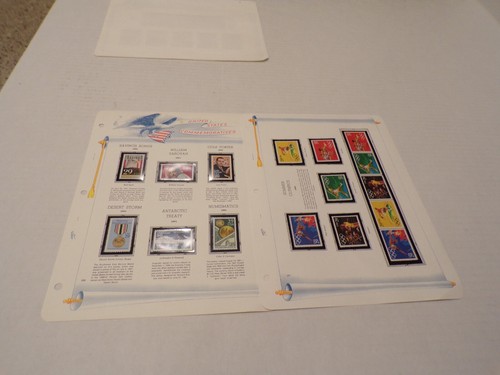 US Stamp Collection- 1991 Collection on 10 White Ace pages over $34 face (H169) - Afbeelding 2 van 5