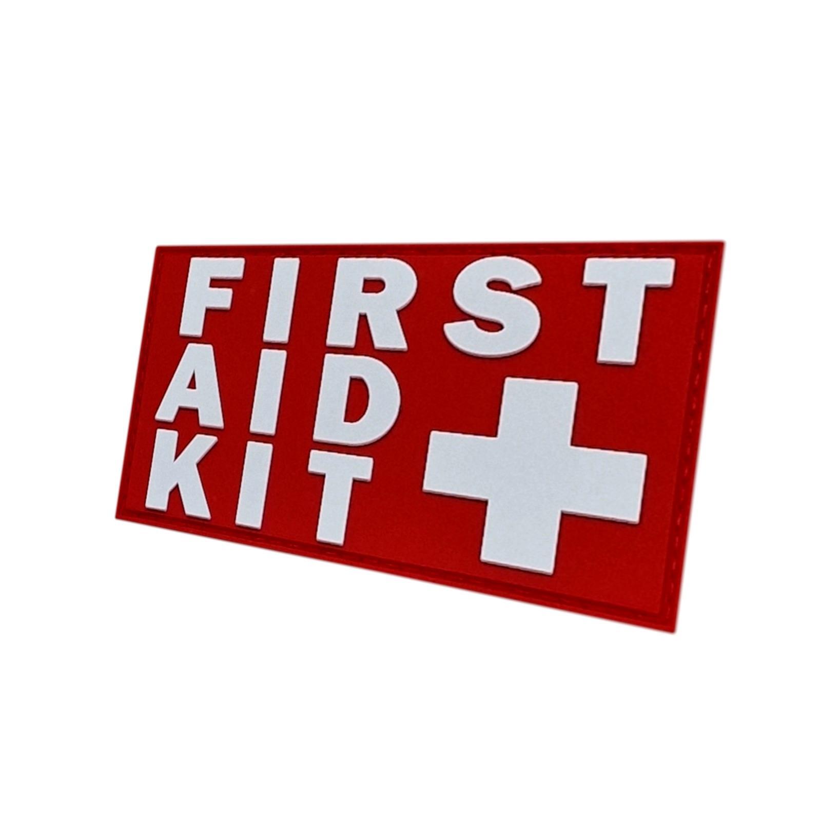 First Aid Kit IFAK PVC White and Red rubber toppa patch