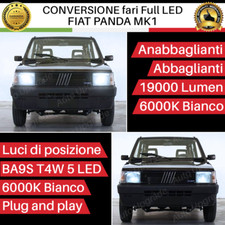 KIT FARI FULL LED H4 + LUCI POSIZIONE PER FIAT PANDA MK1 6000K BIANCO LED CANBUS