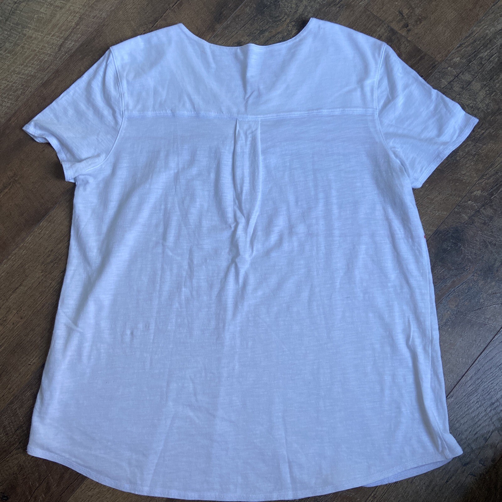 WESTBOUND | Cotton Blend White Cotton Blend Color Striped V Neck Shirt Sleeve L