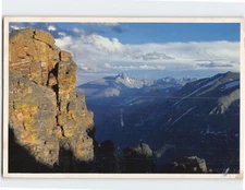 Postcard Longs Peak from Rock Cut Rocky Mountain National Park Colorado USA