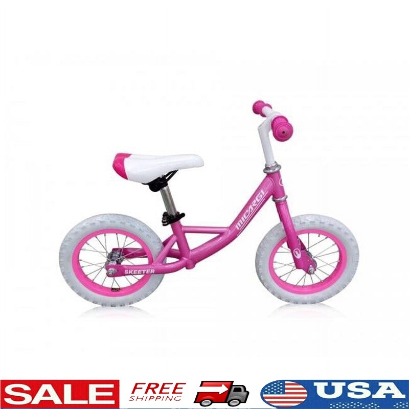 12 Inch Pink Toddler Balance Bike for Early Riding Training
