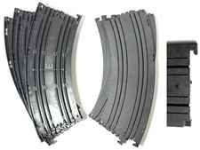 8pc 1977 Aurora Model Motoring AFX 1/8 12" Radius Curve Track 2528 OdD NO RAILS