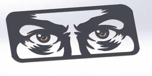11 DXF File CNC g-code Industrial Laser Cut SEE Nr.1 PANEL decorative Nr.0720 - Picture 7 of 24