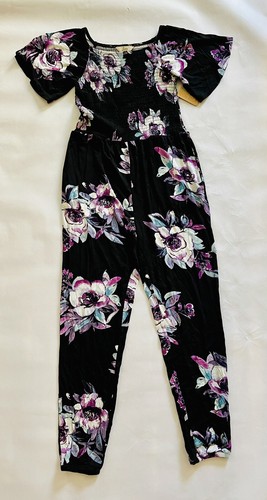 BIXBY Nomad Floral Milanie Smocked Pull On Step Into Jumpsuit Girls Stitch Fix - Picture 3 of 7