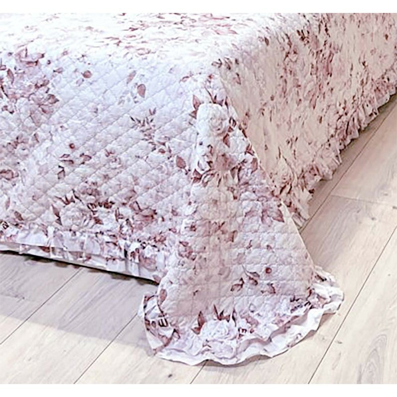 Copriletto Matrimoniale In Microfibra - Trapuntato, Leggero, Ideale Per Primavera/Estate - Foto 7