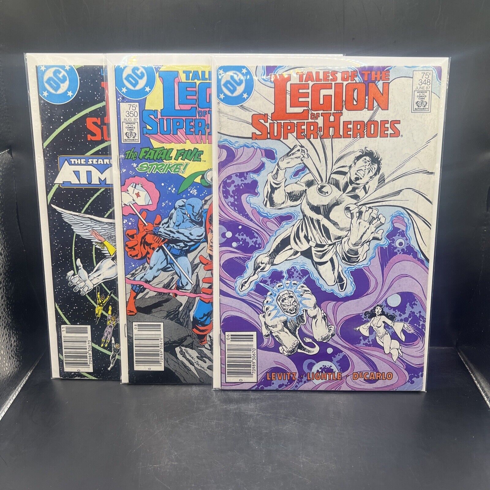 DC Comic Tales of the Legion of Superheroes Issues 348, 350 & 353 1987 (B42)(9)