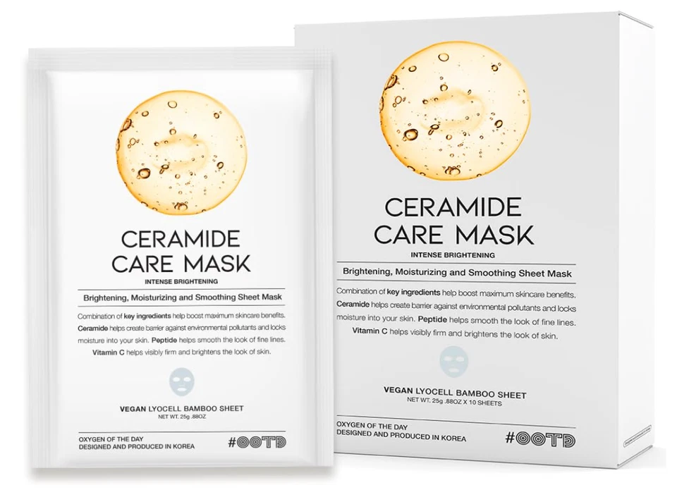 OOTD Ceramide Care Sheet Mask - Koreanische Tuchmaske - 10x pro Packung