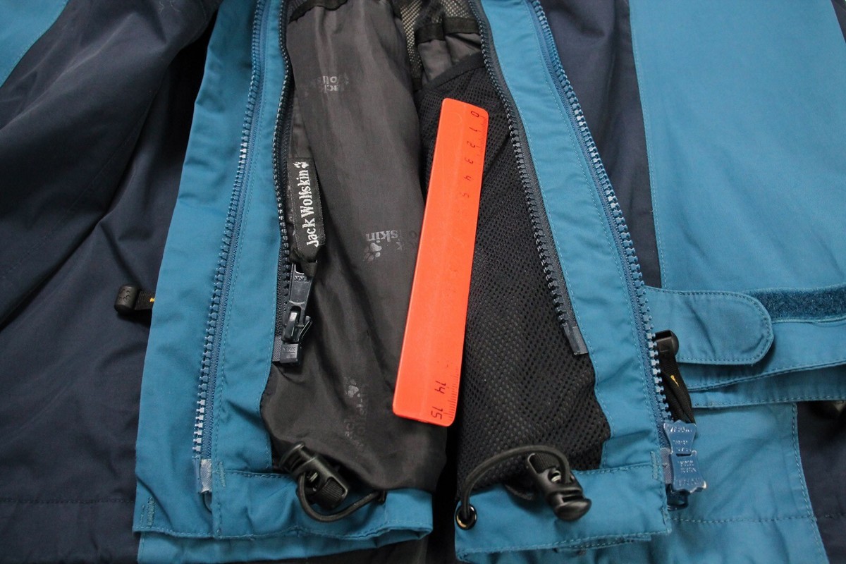 JACK WOLFSKIN Texapore Jacket Men's 2XL Hooded Waterproof JACK WOLFSKIN Texapore Jacket Men's 2XL Hooded Waterproof