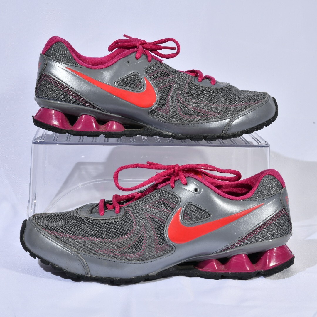 Nike Reax Run Grey Pink Running Shoes Women's Size 10 525755066
