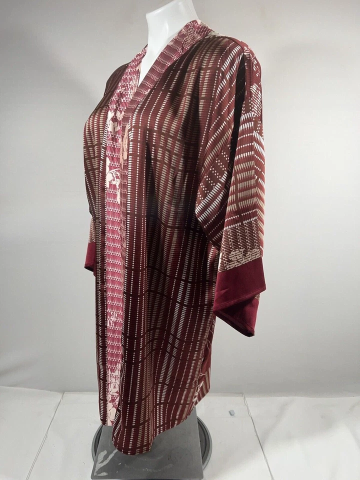 Top Chicos Travelers Frente Abierto Mujer 3P Floral Oriental Kimono Manga Larga Foto 4 de 4