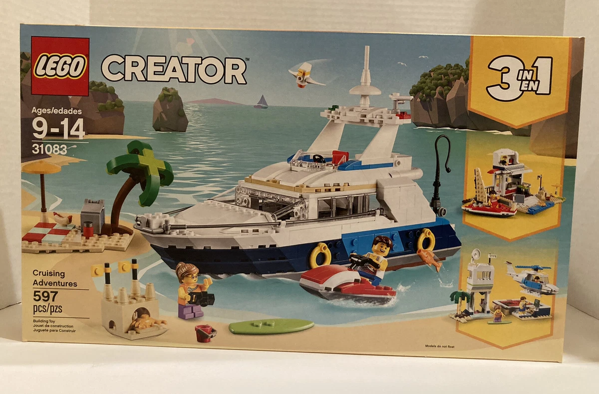 Lego Creator Cruising Adventures 31083 Building Kit 597 Pcs