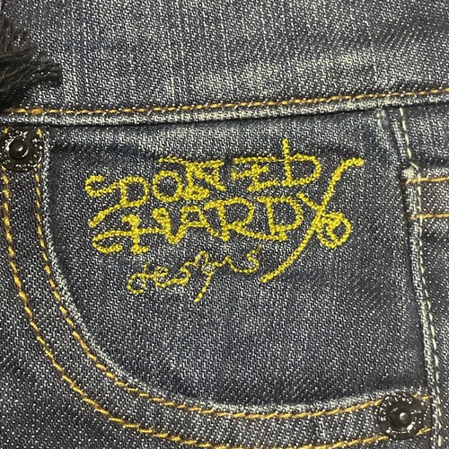 Ed Hardy Jeans Little Kids SZ 7 Beaded Lotus Flower New With Tags - Picture 19 of 19