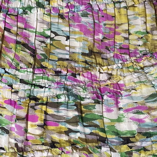 ANTHROPOLOGIE Leifsdottir Rainbow Confetti Silk Ruffle Dress 2 4 XS S RARE HTF! - Picture 4 of 12