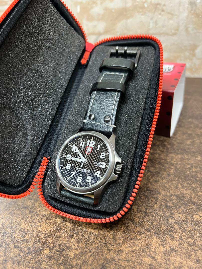LUMINOX 1920 Atacama Field Quartz Watch 43mm Leather Strap