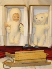 R John Wright Snow Baby & Snow Bear Limited to 100