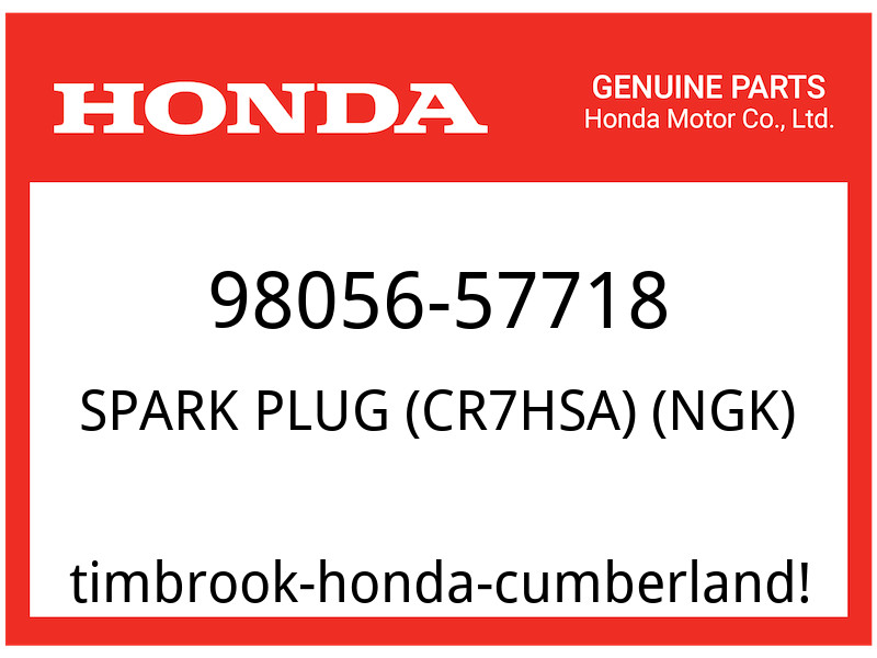 Honda OEM Part 98056-57718 SPARK PLUG CR7HSA NGK