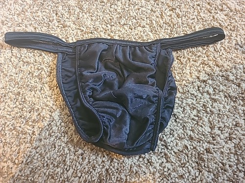 Mens Vintage Swim String Bikini Brief, Brazilian Back Size (L) - Color ...