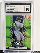 2022 Panini Mosaic - Aaron Judge #172    fluorescent  Green   NUMBERED 07/10