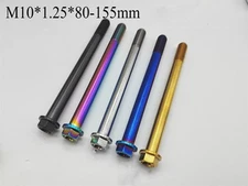 1 Pcs M10 X1.25 X 200mm/240mm/350mm Titanium Alloy Screws Flange Head Cap Bolts