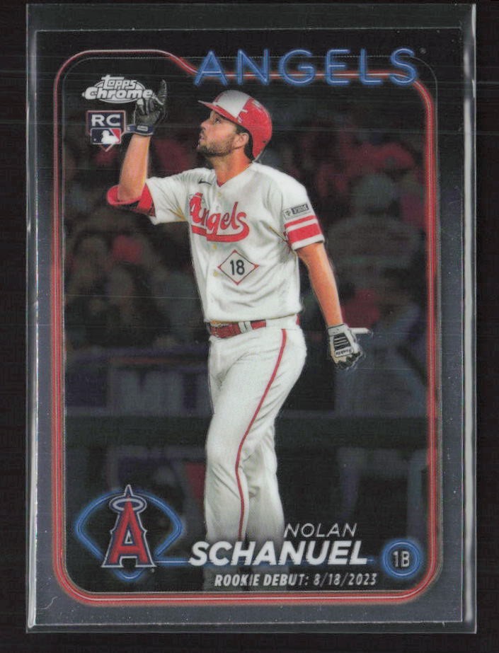 2024 Topps Chrome Update #USC68 Nolan Schanuel Los Angeles Angels RC (Z)