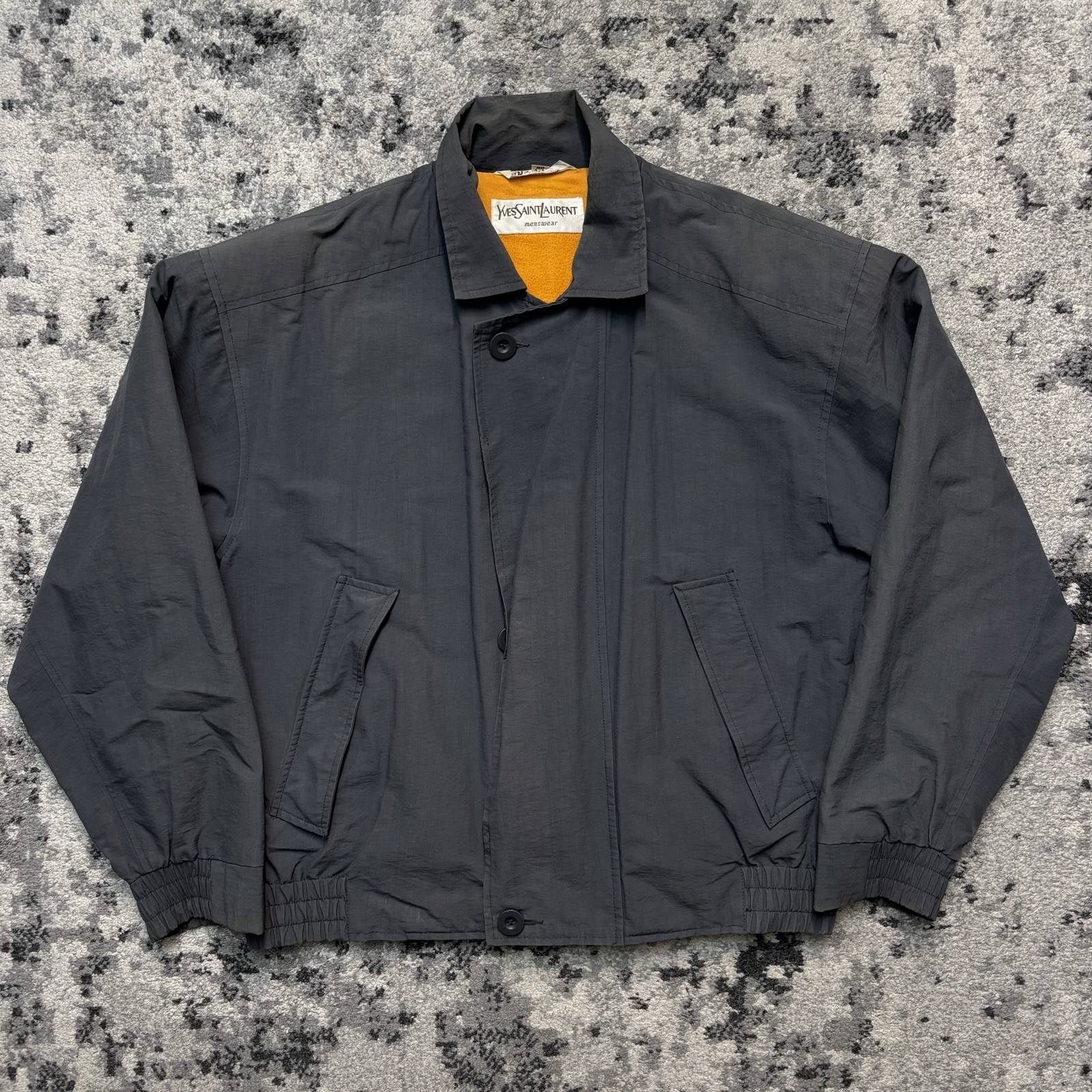 Giacca Bomber Harrington Vintage YSL Yves Saint Laurent Uomo Taglia 40